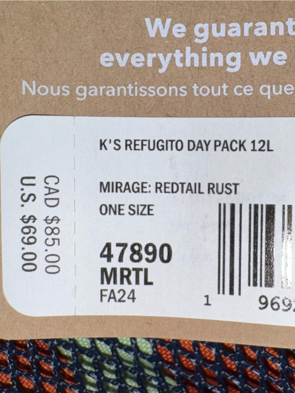 NWT Patagonia Refugito kid backpack 12L - Picture 3 of 3